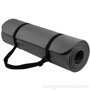 Gymnastics Aerobic Fitness Yoga Mat with Carrying Strap